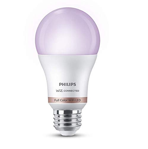 PHILIPS WiZ 10W E27 Wi-Fi & Bluetooth LED Smart Bulb with Music Sync, Compatible with Amazon Alexa & Google Assistant, 16 Million Colours & Motion Sensing Technology | Pack of 1