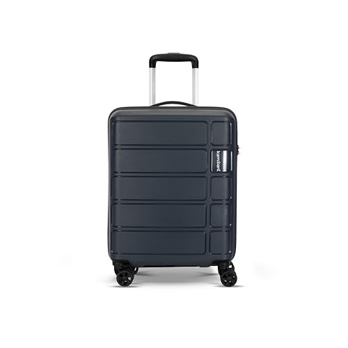 Kamiliant by American Tourister Small Harrier Edge 8W 56 Cms Cabin (PP) Hard Sided 8 Wheels Spinner Luggage/Suitcase/Trolley Bag (Iron Grey) (Double Wheel)