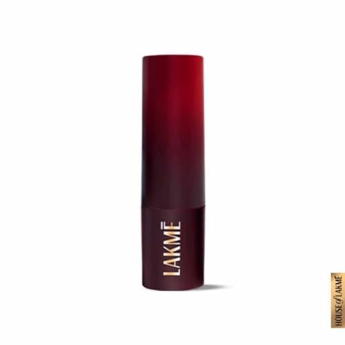 Lakme Forever Matte Lipstick, Waterproof, Non Drying, Creamy Matte Bullet Lipstick Made With French Rose Oil Extracts, Burgundy Bloom, 4.5g