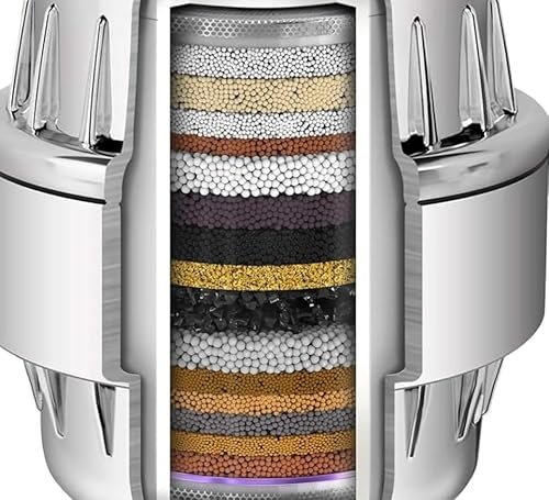 20 Stage Shower Head Filter for Bathroom Hard Water Softner SF-20 Pro | Water Softener | Hard Water Filter Tap, Reduces hair fall, Protects Skin | Remove Chlorine and Harmful Chemicals (Pack of 1)