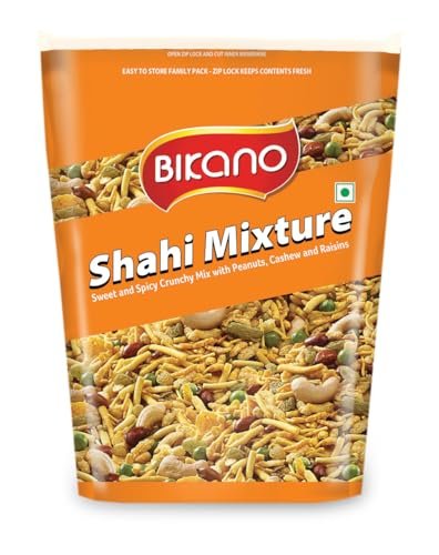 Bikano Shahi Mixture Namkeen| Crunchy Dry Fruits Peas & Peanuts| Crunchy & Tasty, 1000g Pack