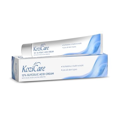 Kozicare Glycolic Acid Face Cream 12% | Anti Wrinkles & Anti Ageing | Daily Moisturizer And Skin Brightener | Brightening Skin Cream For Women & Men | For All Skin Type- 15gm