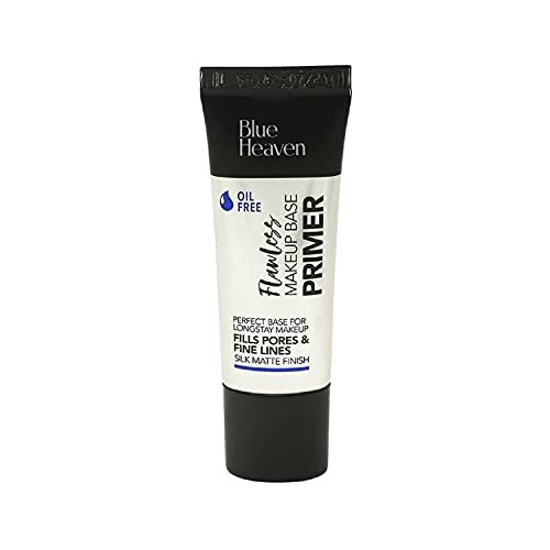 Blue Heaven Flawless Makeup Base Primer | Smooth & Long-Lasting Base | Pores & Fine Lines Minimizer Primer for Face makeup | Silk Matte Finish | Silicon Gel-Based Infused with Aloe Extracts | 16ml