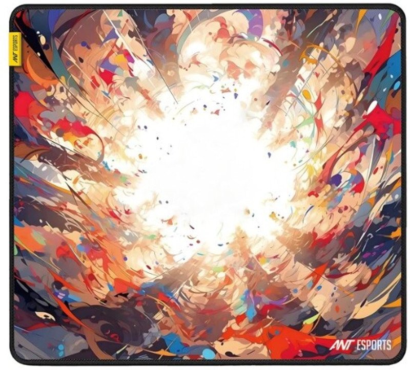 Ant Esports Volcano Unique Rectangle Gaming Mousepad for Mouse with Stitched Edges Non Slip Base Mousepad(Rainbow)