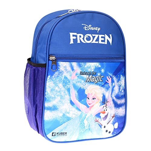 Kuber Industries Disney Frozen School Bag | Kids School Bags | Student Bookbag | School Bag For Girls & Boys | School Backpack For Kids | 2 Compartments School Bag | Small | Blue, 10 Litres, Pink