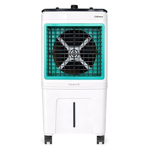 Cadlec ChillMate 50L Desert Air Cooler For Home, High Speed Fan with Powerful Air Throw, Inverter Compatible, Anti-Bacteria Honeycomb Pad with Ice Chamber, 3 Year Warranty | White