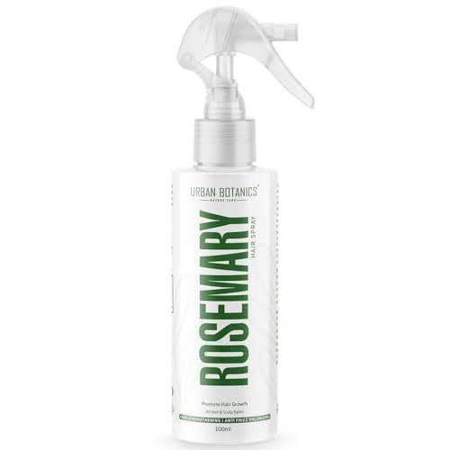 UrbanBotanics Rosemary Water Mist Spray for Hair Growth | Rice Water Extract ,Redensyl & Anagain | Hair Regrowth | Instant Shine | Strengthens Hair Roots & Strand | Anti Hair Fall | All Hair Types, 100ml