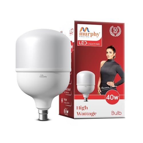 Murphy Base B22 40w LED Globe High Wattage Bulb (Warm White)