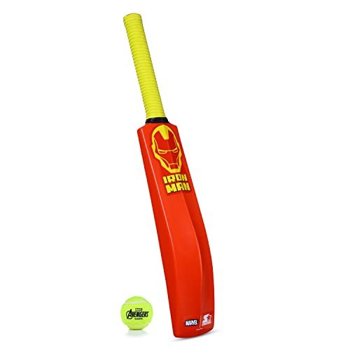 Starter Iron Man Cricket Bat and Ball Set Size 4 Multicolour, 3Y+
