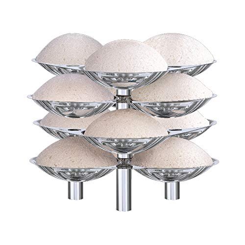 Hawkins Stainless Steel Idli Stand – 12 Idlis, (For 5 Litre and bigger Pressure Cooker), Silver (SSID5)