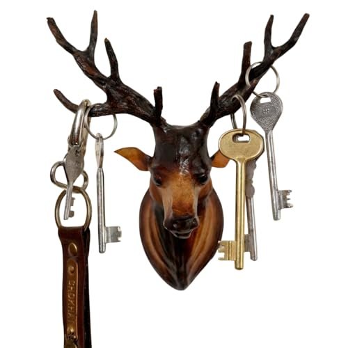 NB Crafted Wall Hanging Deer Head showpieces for Home, Living Room, Balcony, Hotel, Restaurants Decoration and Wall Mounted – Home Decors Item (Pack of 1)
