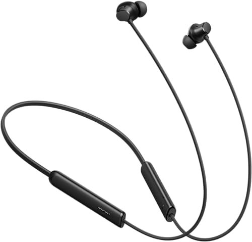 realme Buds Wireless 5 Lite in Ear Bluetooth Neckband with 12.4 mm Dynamic Bass Boost Driver,Upto 35 Hours Playback,45ms Low Latency,IP55 Dust & Water Resistant, Bluetooth V5.4 (Void Black)