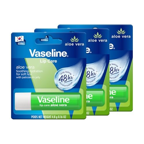Vaseline Lip Care Cocoa Butter Lip Balm Stick 4.8g (Pack of 3)