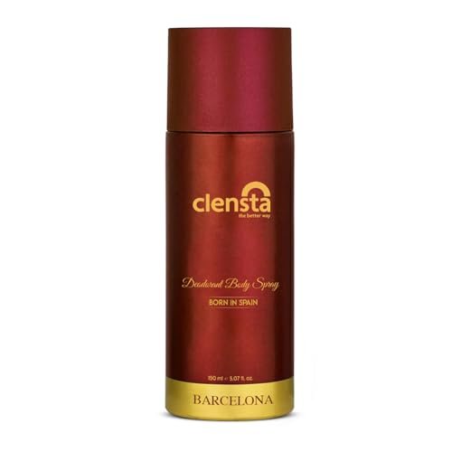 Clensta Barcelona Deodorant for Men 150ml Body Spray Long Lasting | All Day Freshness | Born in Spain
