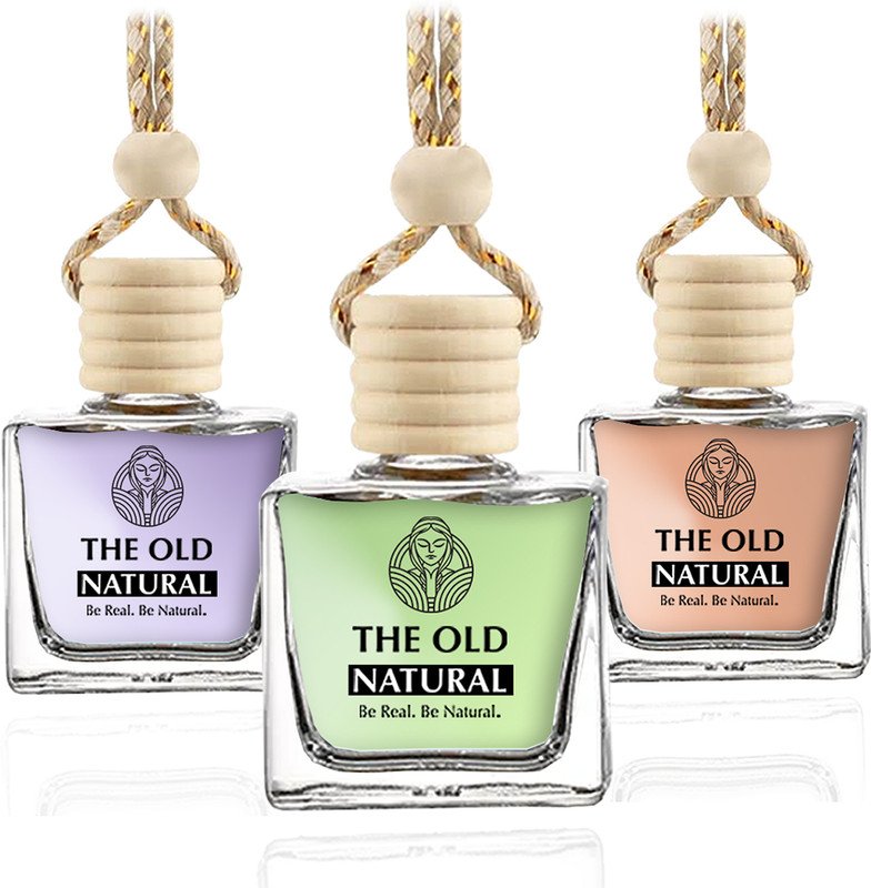 The Old Natural Expressions+Lavish Musk+Mysteri Car Freshener Aroma Oil, Diffuser Car Air Freshener with Essential Oils Fragrance in Glass bottle with Wooden Diffuser Lid | 10ml (Expressions+Lavish Musk+Mysteri Combo, 3 * 10ml)(3 x 10 ml)