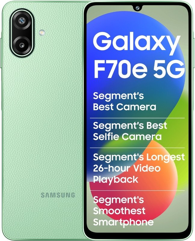 Samsung Galaxy F70e 5G (Limelight Green, 128 GB)(6 GB RAM)