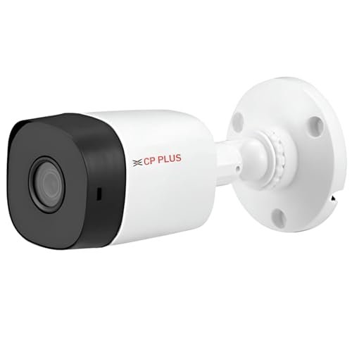 CP Plus 2.4MP IR Bullet Camera with Support Built in Mic | 1080P Full HD Recording | Max 30fps| Illumination Range of 20 Mtrs, IP67 – CP-URC-TC24PL2C Support Built-in Mic [CP-URC-TC24PL2C-V3]