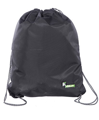 F Gear String V2 Black 11L Small Drawstring Bag for Unisex, Multi-Utility Bag for Sports/Gym/Yoga/College/Casual Backpack, Lightweight Water-Resistant, Gifts for Men, Women, Boys, Girls,Travel Bag.