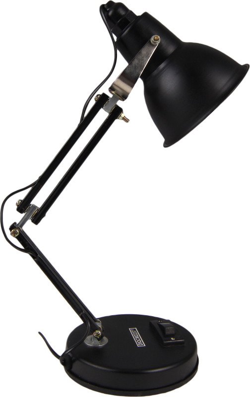 Micasa Table / Desk lamp with Adjustable arm for Office and Home Decor Color Black Study Lamp(20 cm, Black)