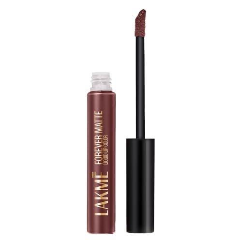 Lakme Forever Matte Liquid Lip Colour, Long-Lasting Liquid Lipstick, Lightweight & Transferproof, Smudgeproof – Mauve Party, 5.6ml