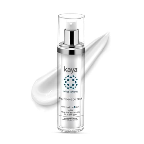 Kaya Bright Day Cream – Instant Radiance & 7-Day Glow | 3% Potassium Azeloyl Diglycinate, Provitamin C & SPF 15 | Dermatologist-Co-Created with 22 Years Expertise | 50 ml