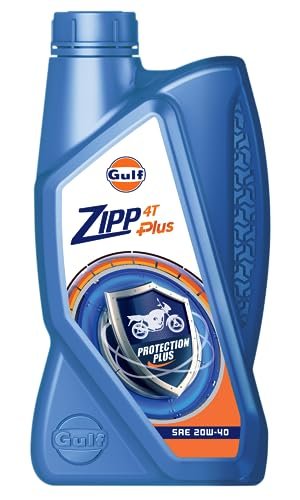 Gulf ZIPP PLUS 20W40 4T | 2 Wheeler Bike 4 Stroke High Performance Engine Oil [900 ml] – Pack of 1