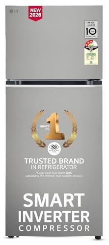 LG 380 L, 3 Star, Convertible, Smart Inverter, Frost-Free Double Door, Wi-Fi Enabled Refrigerator with Multi Air Flow Cooling Technology (GLT3836SNPZ, Shiny Steel, Express Freeze, 2026 Model)
