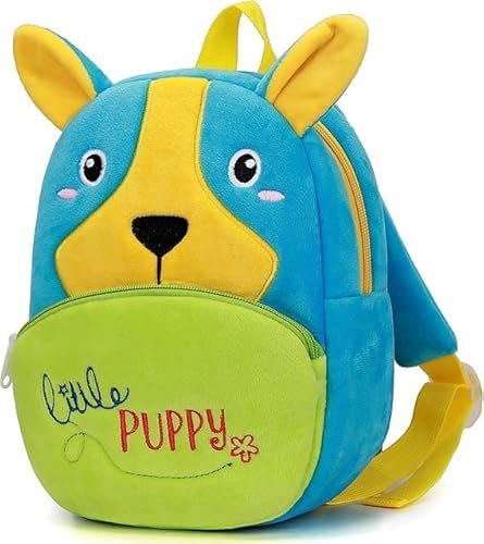 Frantic Kids School Backpack for Boys & Girls | Lightweight, Durable, Water-Resistant | Perfect for School, Travel & Outdoor Use (Blue_Little_Puppy_2026_B)