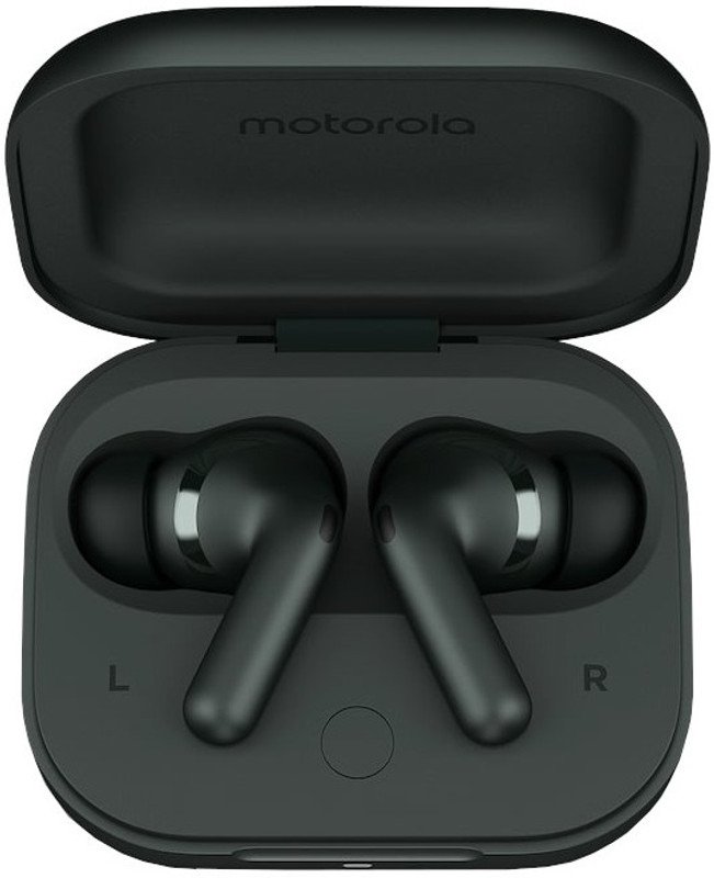 moto buds+|Sound by Bose, Dual Dynamic Drivers, 48dB ANC, Dolby Head Tracking Bluetooth(Forest Gray, True Wireless)