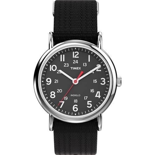 TIMEX Weekender Classic Black Round Dial Analog Unisex’s Watch – T2N647UJ