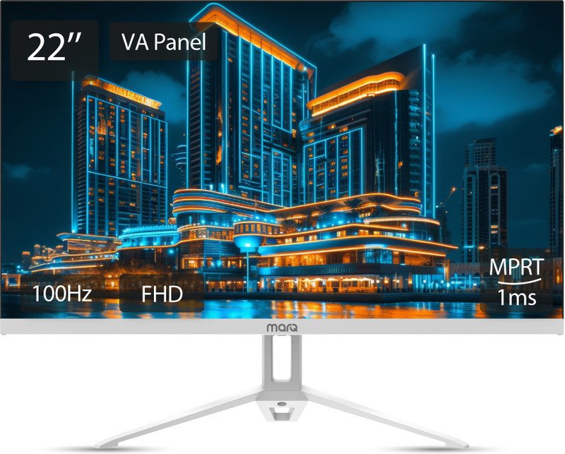 MarQ by Flipkart 55.88 cm (22 inch) Full HD LED Backlit VA Panel Monitor (22FHDMEQNNXO)(Adaptive Sync, Response Time: 1 ms, 100 Hz Refresh Rate)