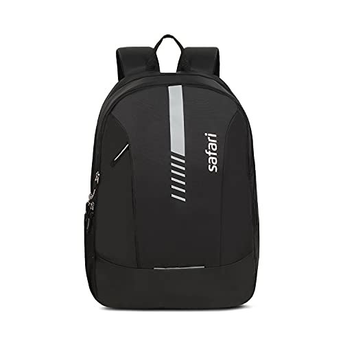 Safari Flash Medium 26L Water Resistant Polyester Casual Standard Backpack – Black