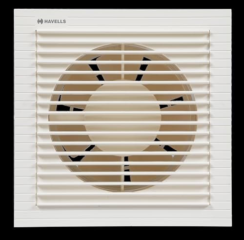 Havells Ventil Air LX 150 mm Exhaust Fan For Kitchen, Bathroom | Speed: 2000 RPM | Air Flow: 275 CMM | 100% Copper Motor | Wattage: 22W |2 Years Manufacturer Warranty (White)