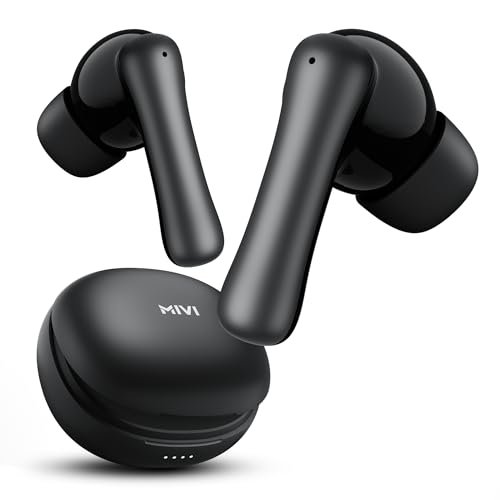 Mivi DuoPods Marathon Earbuds Wireless | Fast Charge | 70H Playtime | BT v5.3 | 13mm Drivers | Noise Cancellation | IPX4.0 TWS