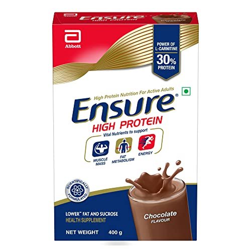 Ensure High Protein Drink for Physically Active Adults – Chocolate 400g (Pack of 1)