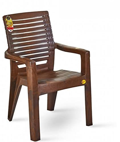 AADB PLASTIC Modern Plastic Chair go Home Bedroom (Brown)