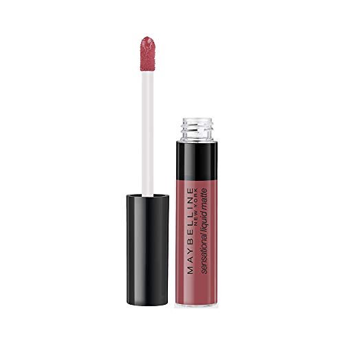 Maybelline New York Sensational Liquid Matte Lipstick, Non-sticky, Non-drying Lipstick, Hassle-Free & Precise Application, Long-lasting Liquid Matte Lipstick – 06 Best Babe| 7 ml