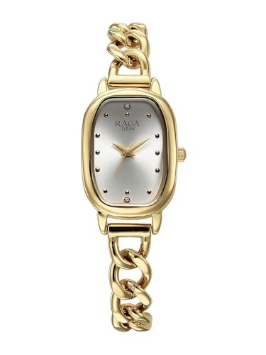 Titan Raga Showstopper 2.0 Quartz Silver Dial Watch for Women-95309YM01