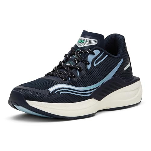Campus Men’s Creed Running Shoes Navy/SMR GRN – 9UK/India