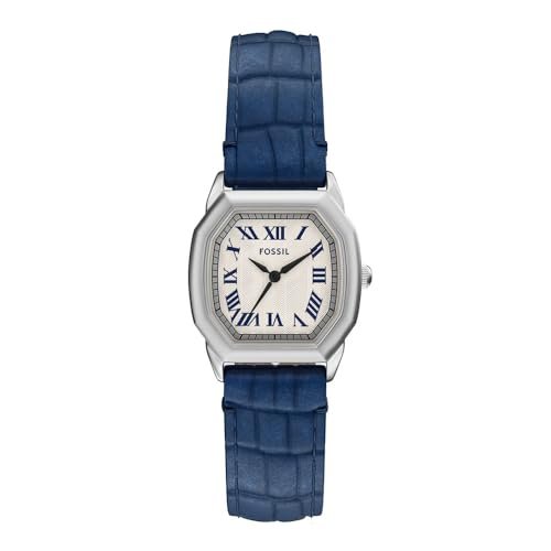 Fossil Harlow Blue Quartz Leather Watch ES5425
