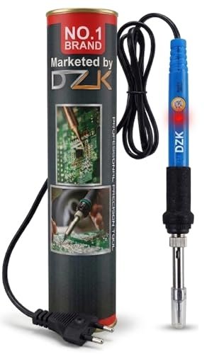 DZK 60W Professional Soldering Iron (Ideal for Soldering Iron Kit Set) – 60 Watt High Power Soldering Machine | Adjustable Temp Solder Iron Gun for Mobile Repairing