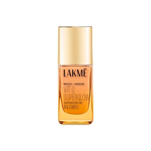 Lakme Makeup+Skincare VitC Superglow Skin Perfecting Tint Warm Natural W180 25ml