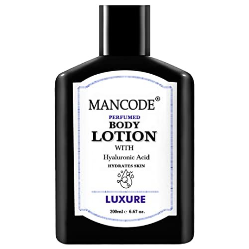 Mancode Luxure Body Lotion For Men 200ml | Easy Absorption | Nourishing Formulation | Hydrating Moisturization | Intense Care | Smooth Texture | Healthier Complexion | Elevates self-care.
