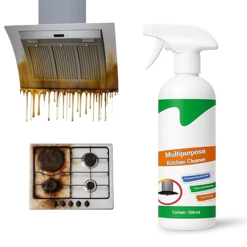 AL MUNAWWAROH Kitchen Cleaner Spray 500ml | Heavy Duty Chimney & Gas Stove Degreaser | Instant Oil & Grease Remover | Multipurpose Kitchen Cleaning Liquid