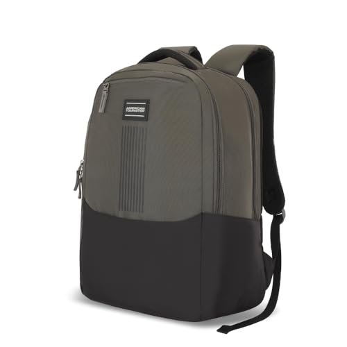 American Tourister New Bounce Style 01 | 20L Backpack | Casual Bag | 2.5 Compartments | College & Casual Bag for Girls and Boys | Black | 1 Year Global Warranty