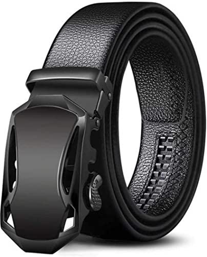ZORO Men’s Vegan Leather Belt for Men, Formal/Casual,Autolock,Black | Fit on up to 40 Inches Waist size (BLACK 58-BK72, 1)