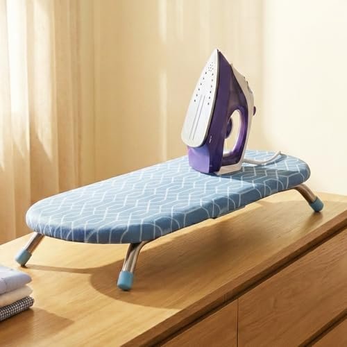 Lifelong Table Top Ironing Board | Compact & Foldable Ironing Stand with Heat-Resistant Cover | Portable Mini Ironing Table for Small Spaces, Dorms, and Laundry Rooms