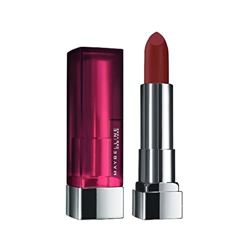 Maybelline New York Color Sensational Creamy Matte Lipstick lasts up to 12 Hours, Hydrate Lips, Rich Creamy Lipstick with Shea Butter, Available in 42 Shades – Burgundy Blush, 3.9g