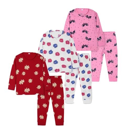 T2F Baby Girls Pajama Set (Pack of 5)(BABY-PJS-01_Multicolor_6-9m)