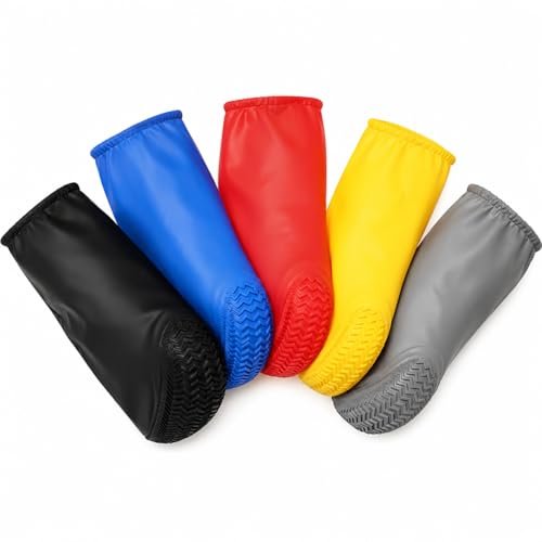 Homedy Waterproof Shoe Cover for Men & Women | Reusable Rain Boot Cover with Anti-Slip Sole | Monsoon Footwear Protector for Bike Riding & Travel Pack Of 1
